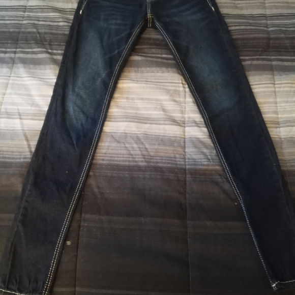 Miss Me signature super shinny waste 25 dark denim - Picture 2 of 5